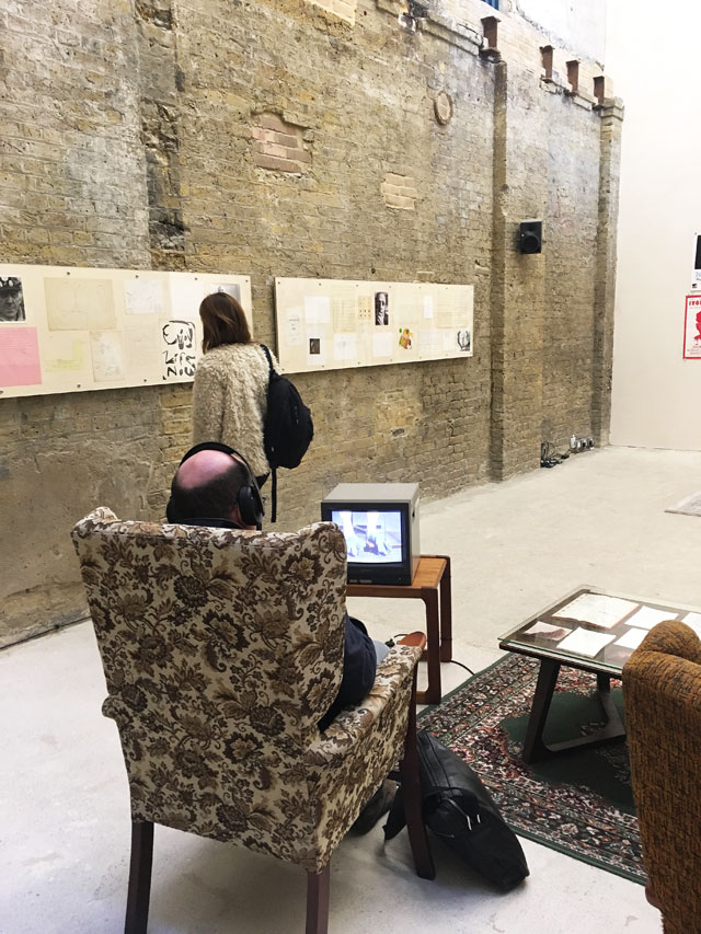 Ivor Cutler exhibition in the basement gallery. Photo: Veronica Simpson.