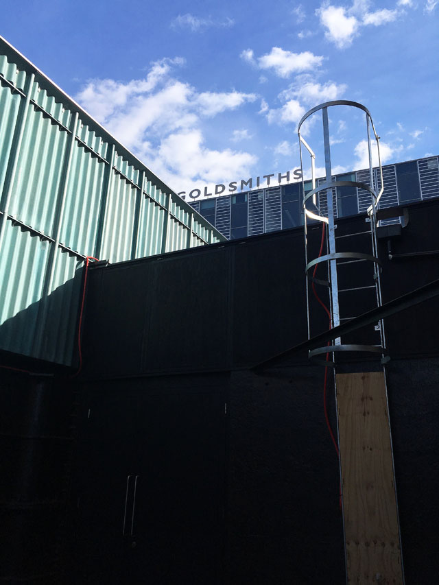 View from the roof terrace, Goldsmiths Centre For Contemporary Art. Photo: Veronica Simpson.