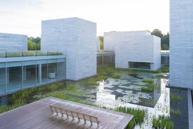 Water Court at the Pavilions, Glenstone Museum. Photo: Iwan Baan. Courtesy: Glenstone Museum.