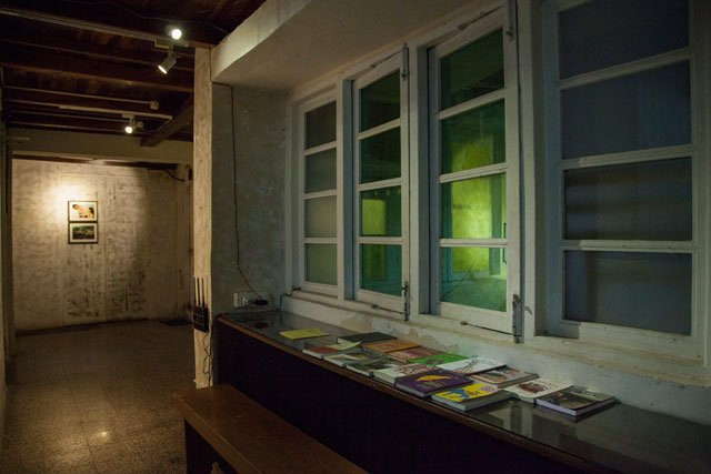 Rajyashri Goody. Eat With Great Delight, installation view, Clark House Initiative, Mumbai, 2018.