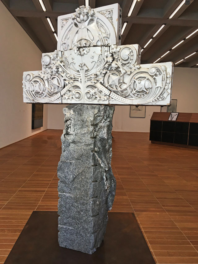 Theaster Gates. A Cross Between Finance and Pastoral Care, 2017. Photograph: Veronica Simpson.