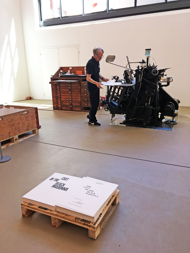 Theaster Gates. Heidelberg press. Installation view. Photograph: Veronica Simpson.