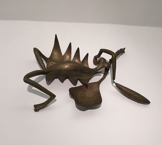 Alberto Giacometti. Woman with Her Throat Cut, 1932 (cast 1949). Bronze, 8 11/16 x 29 1/2 x 22 13/16 in (22 x 75 x 58 cm). The Museum of Modern Art, New York. Photograph: Jill Spalding.