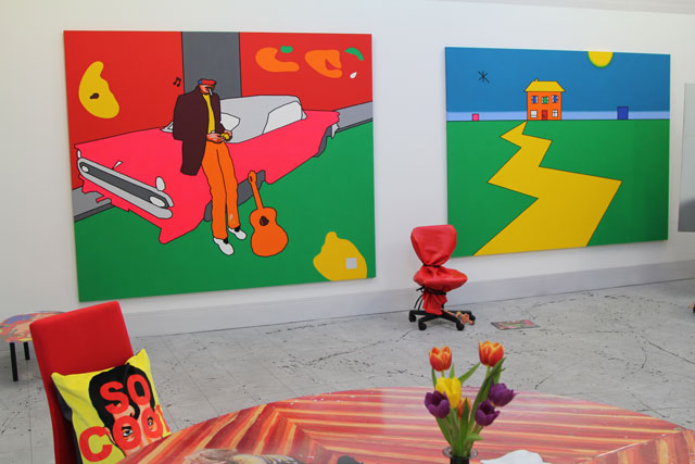 Duggie Fields, installation view, The Modern Institute, Osborne Street. Photograph: David Gibson.