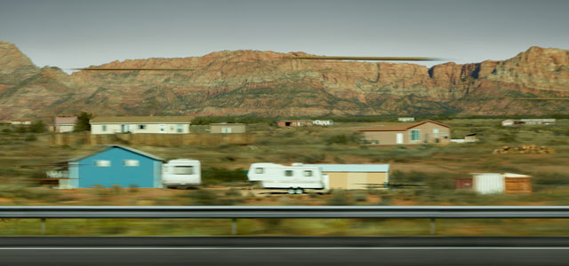 Andreas Gursky. Utah (2017). Ink jet print, Diasec, 225 x 457 x 6.4 cm. © Andreas Gursky/DACS, 2017. Courtesy: Sprüth Magers.