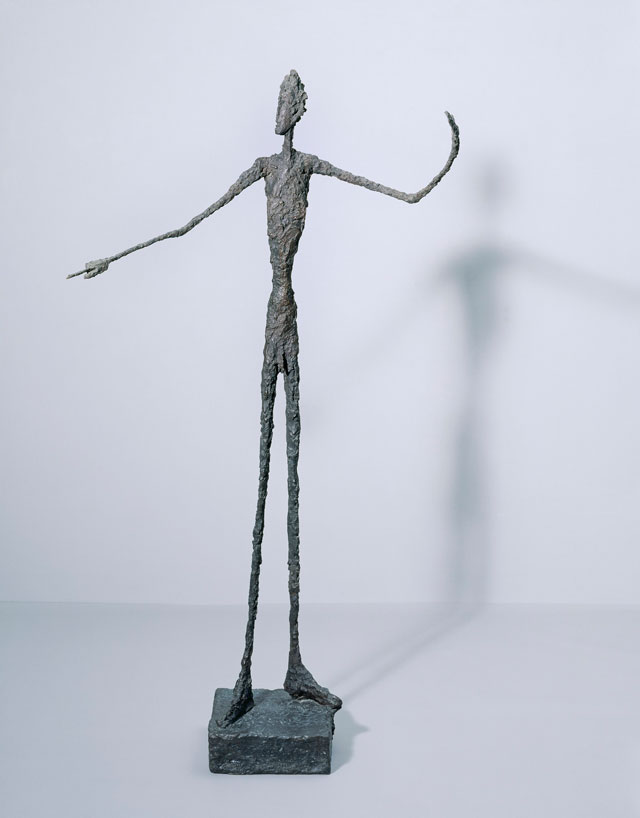 Alberto Giacometti. Man Pointing, 1947. Bronze, 178 x 95 x 52 cm. Tate, Purchased 1949. © Alberto Giacometti Estate, ACS/DACS, 2017.