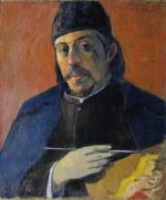 Paul Gauguin (1848-1903), <em>Self-Portrait with Palette, </em>c1894. Oil on canvas. © Private Collection