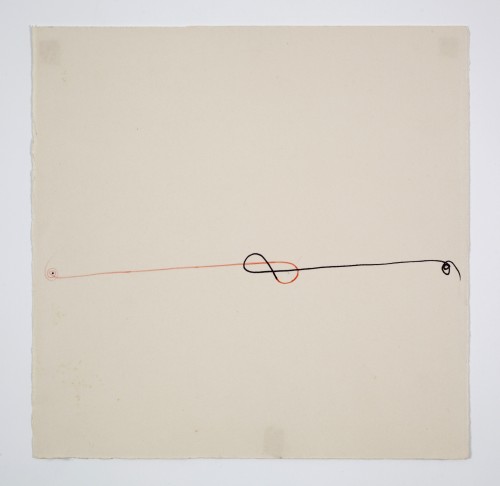 Gerd Leufert. Amor (Love), 1964. Ink on paper, 11 x 11 in (27.94 x 27.94 cm). Courtesy Henrique Faria Fine Art Gallery, New York.