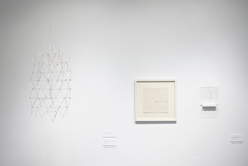 Installation view (3), Gego and Gerd Leufert: a dialogue. Photograph: Peter Butler.