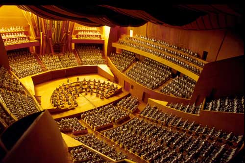 Walt Disney Concert Hall. Designed by Frank Gehry. Courtesy of the Los Angeles Philharmonic