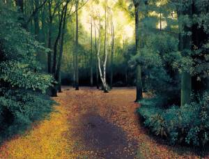 George Shaw. 
        <em>Scenes from The Passion: The Way Home</em>, 1999. Humbrol enamel on board, 
      75 x 100 cm. © the Artist. Courtesy Wilkinson Gallery, London.