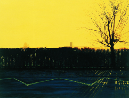 George Shaw. <em>Ash Wednesday: 8.30am</em>, 2004–5. 
        Humbrol enamel on board

      91 x 121 cm. © the Artist. Courtesy Wilkinson Gallery, London.