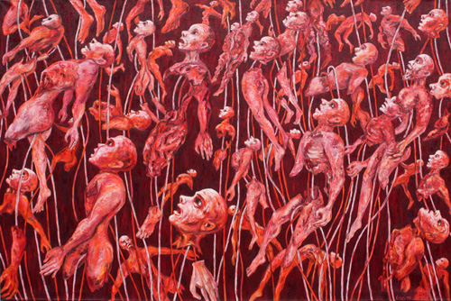 George Gittoes. Assumption, 2009–2010. Oil on canvas, 200 cm x 300 cm.