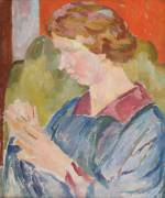 Vanessa Bell. Portrait of Faith Henderson, 1917. Oil on Canvas, 56 x 45 cm. The Artist’s estate, Private collection. Image courtesy of The Fine Art Society.