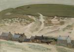 Gluck. Cottages Below the Downs, 1968. Oil on Board, 26 x 36 cm. Private collection. Image courtesy of The Fine Art Society.