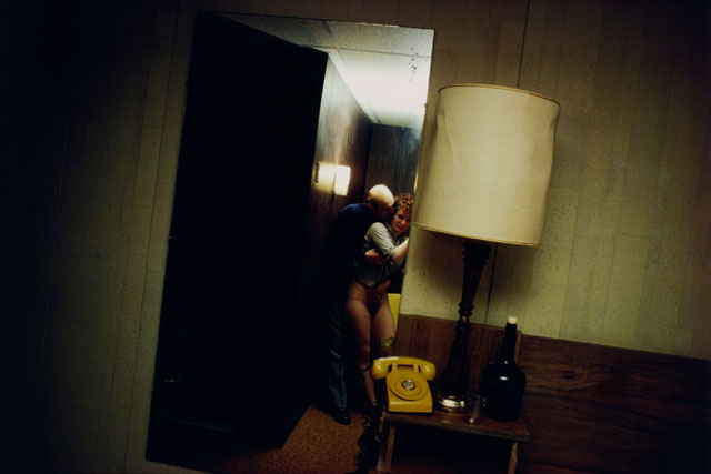 Nan Goldin. Nan and Dickie in the York Motel, New Jersey, 1980. Silver dye bleach print, printed 2008, 15 1/2 x 23 1/8 in (39.4 x 58.7 cm). The Museum of Modern Art, New York. Purchase. © 2016 Nan Goldin.