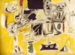 Arshile Gorky. <em>Landscape-Table,</em> 1945. Oil on canvas, 92 x 121 cm. Musée national d’Art moderne, Paris. © Collection Centre Pompidou, Paris.