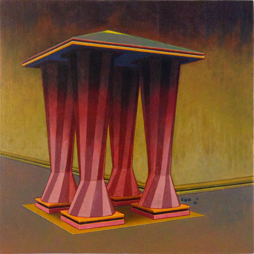 Jorge Benitez. Untitled 2, 2012. Oil on panel, 12 x 12 in.