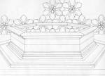 Jorge Benitez. Azulejos, 2014. Graphite/ink on architectural vellum, 24 x 36 in.