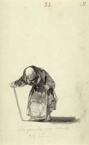 Francisco Goya. No puede ya con los 98 anos (Just can
