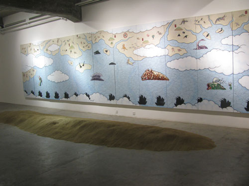 Guan Wei. Installation view 3. Shui Mu Art Center, 798 Art village, Beijing.