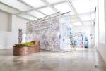 Public Chair, 2016, Resin, artificial plants, acrylic, speaker, C-stand and mesh fabric. Presented by ICA London in association with K11 Art Foundation, Artwork courtesy of the artist, Kraupa-Tuskany Zeidler, Berlin and Antenna Space, Shanghai.