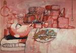 Philip Guston, Painting, Smoking, Eating, 1973. Oil on canvas. 196.8 x 262.9 cm. Collection Stedelijk Museum, Amsterdam