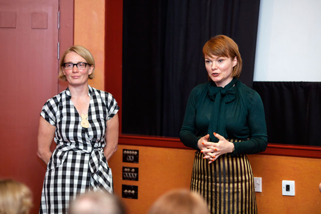 Nina Pope and Karen Guthrie at Edinburgh International Film Festival. Photograph: Lindsay Perth.