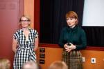 Nina Pope and Karen Guthrie at Edinburgh International Film Festival. Photograph: Lindsay Perth.