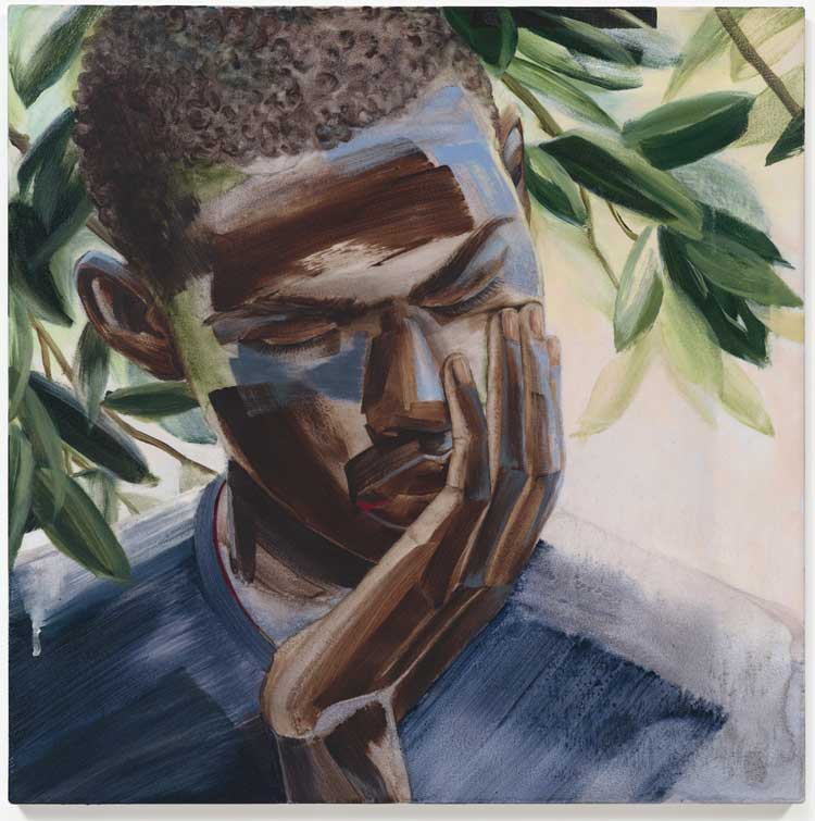 Greg Breda, Here Am I, 2025. Acrylic on polyester canvas. Courtesy of the artist and Patron, Chicago. Photo: Brica Wilcox.