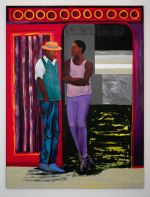 Lubaina Himid, Try Out a Few of Them, 2025. Acrylic on canvas. Courtesy Hollybush Gardens, London and Greene Naftali, New York. Photo: Gavin Renshaw.