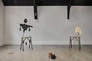 Caspar Heinemann, Sod All, 2025. Installation view at Studio Voltaire. Images courtesy of the artist, Cabinet Gallery, and Studio Voltaire. Photo: Sarah Rainer.