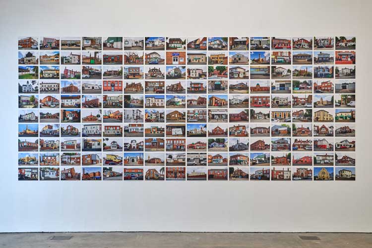 Mosque City: Birmingham’s Spiritual Landscape, 2023-25. Digital C–Type prints. Installation view, Mahtab Hussain, What Did You Want To See? Ikon Gallery, 2025. Image courtesy Ikon. Photo: David Rowan.