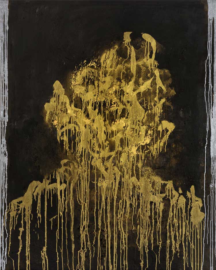 Maggi Hambling, Leonard Cohen, 2023. Oil on canvas, 60 x 48 in. © Maggi Hambling. Photo: Douglas Atfield.