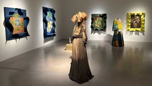 Through paintings, a sound installation and sculptures, Henderson takes us on a sensory voyage of discovery through the natural world