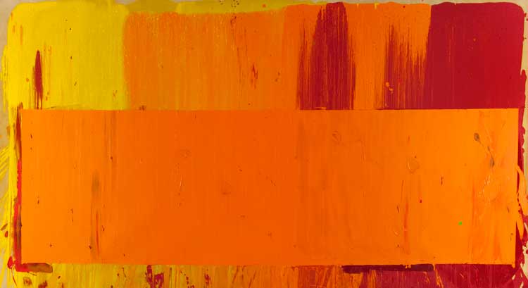 John Hoyland, 18-6-69, 1969-70. Acrylic on cotton duck. The Hunterian, University of Glasgow. © estate of John Hoyland. All rights reserved. DACS 2023.