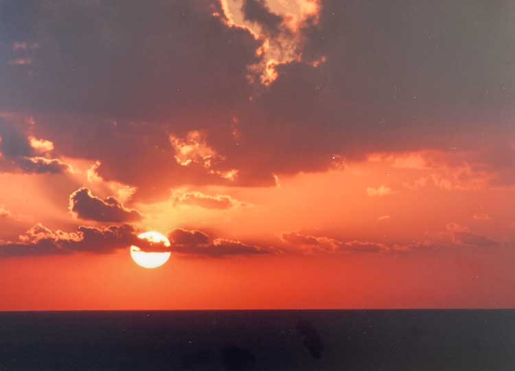 Ron Walker, Richard's Sunset. Photograph mounted on photo foamboard, 42 x 29.7 cm. Photo: Anna McNay.