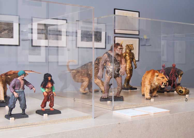 Ray Harryhausen: Titan of Cinema, installation view, Scottish National Gallery of Modern Art, Edinburgh. Photo: Neil Hanna.