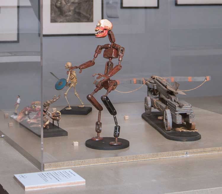 Ray Harryhausen: Titan of Cinema, installation view, Scottish National Gallery of Modern Art, Edinburgh. Photo: Neil Hanna.