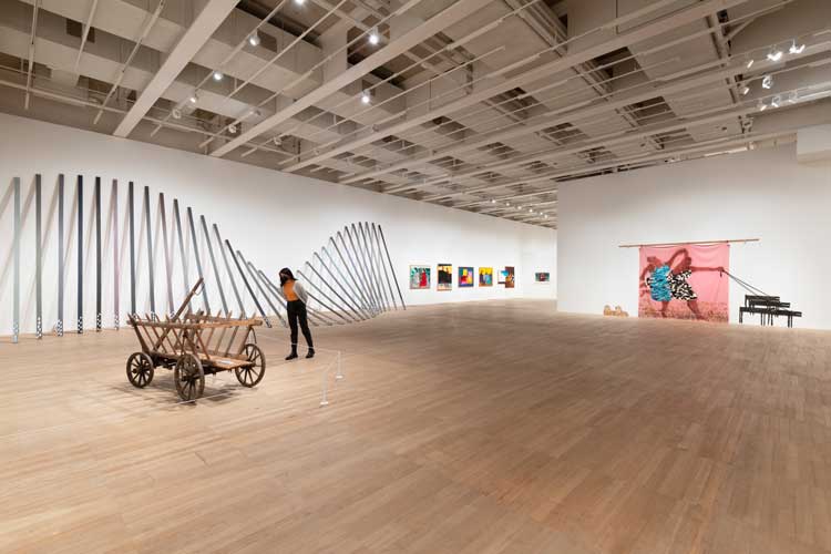 Lubaina Himid, installation view, Tate Modern, London, 2021. Photo © Tate (Sonal Bakrania).