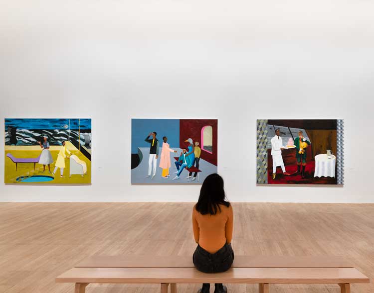 Lubaina Himid, installation view, Tate Modern, London, 25 November 2021 – 5 July 2022. Photo © Tate (Sonal Bakrania).