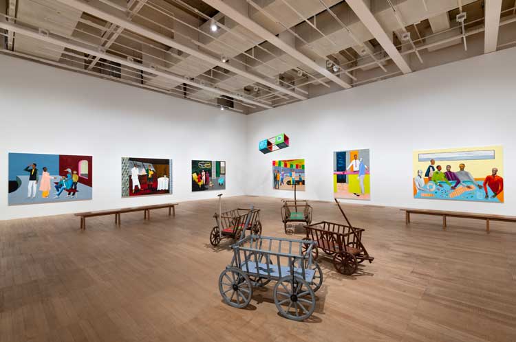 Lubaina Himid, installation view, Tate Modern, London, 25 November 2021 – 5 July 2022. Photo © Tate (Sonal Bakrania).