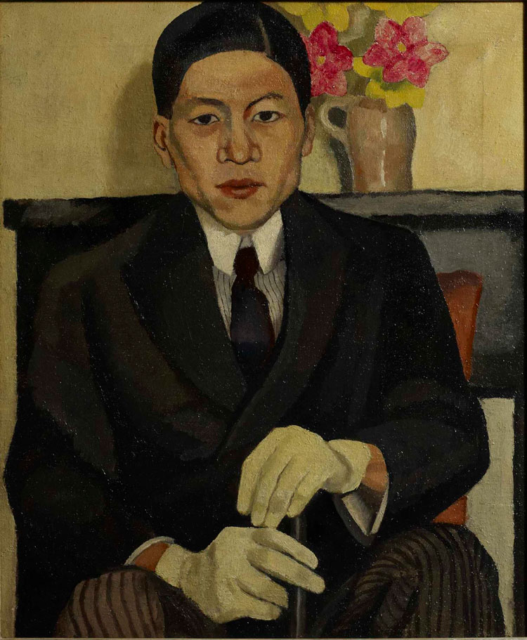 Nina Hamnett, Portrait of Torahiko Khori. Oil on canvas, 61 x 50.8 cm. Private Collection. Photo © Stephen White.