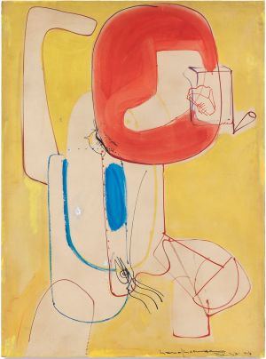 Hans Hofmann, The Virgin, 1946. Oil on board, 104.8 x 77.5 cm. Courtesy Bastian. With permission of the Renate, Hans & Maria Hofmann Trust / Artists Rights Society (ARS), New York.