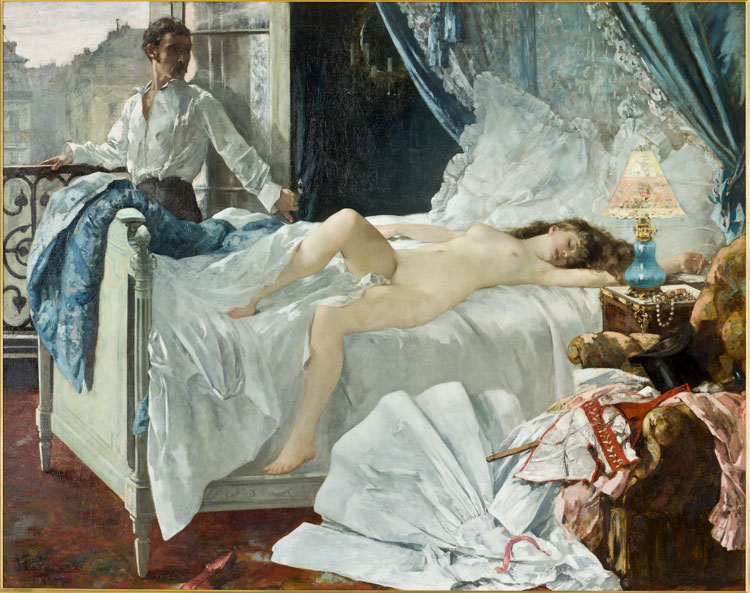 Henri Gervex, Rolla, 1878. Oil on canvas, 176.2 x 221.3 cm. Bordeaux, Musée des Beaux-Arts de Bordeaux, dépôt du Musée d’Orsay. Photo © RMN-Grand Palais (musée d'Orsay) / Patrice Schmidt.