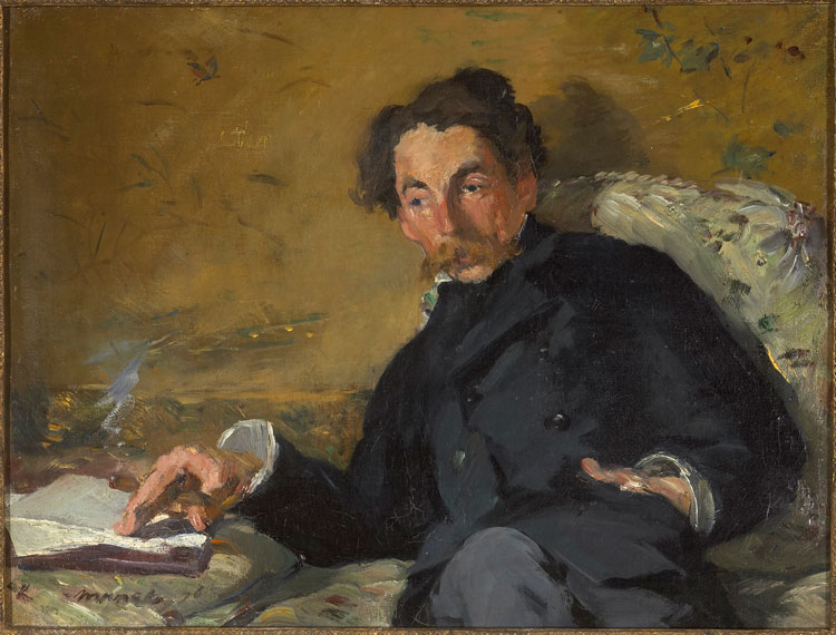 Édouard Manet, Portrait of Stéphane Mallarmé, 1876. Oil on canvas, 27.5 x 36 cm. Paris, Musée d'Orsay. Photo © RMN-Grand Palais (musée d'Orsay) / Patrice Schmidt.