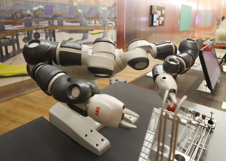 YuMi dual-arm industrial robot, ABB Ltd., 2015.