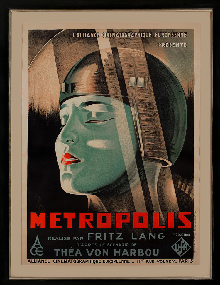 Original Metropolis film poster (1926).