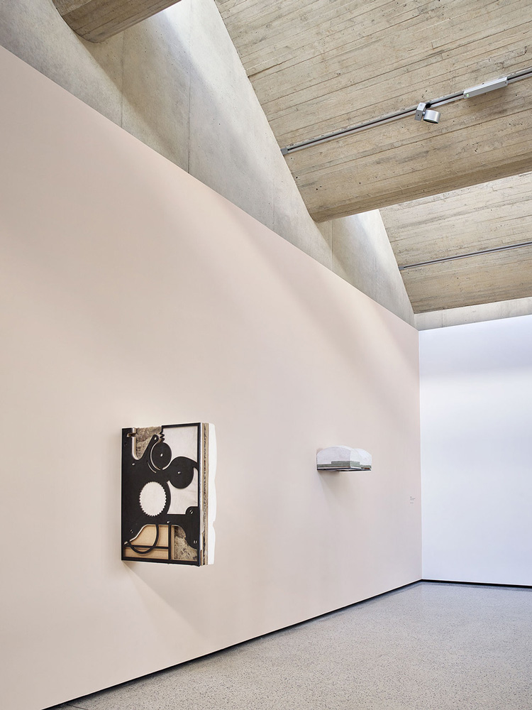 Holly Hendry, Borborgysmus, 2019 and Amulet, 2019. Courtesy the artist and Yorkshire Sculpture Park. Photo © Mark Reeves.