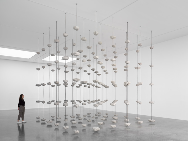 Mona Hatoum, Remains to be Seen, 2019. Concrete and steel reinforcement bars, 528 x 530 x 530 cm (207 7/8 x 208 11/16 x 208 11/16 in). © Mona Hatoum. Photo © White Cube (Theo Christelis).